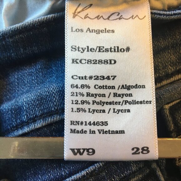 KanCan Jeans Mid-Rise Skinny Slim Fit Distressed  Size 9/28 Stretch - Picture 11 of 12